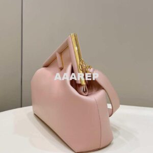 Replica Fendi 8BP127 FENDI FIRST Medium Pink leather bag 2