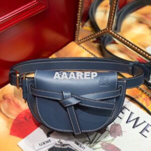 Replica Loewe Gate bumbag in Soft Calfskin 271922 Blue