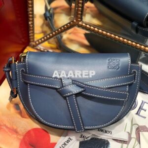 Replica Loewe Gate bumbag in Soft Calfskin 271922 Blue 2