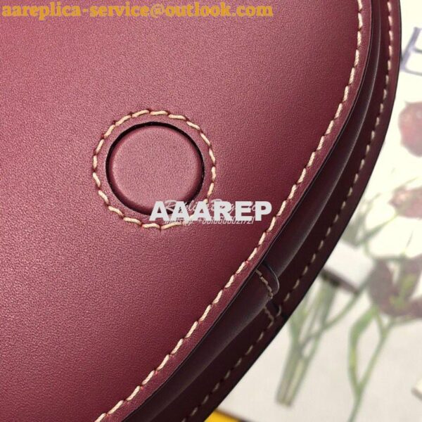 Replica Loewe Gate bumbag in Soft Calfskin 271922 Oxblood 8