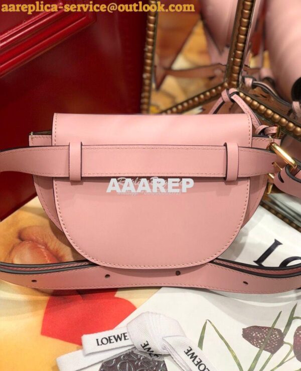 Replica Loewe Gate bumbag in Soft Calfskin 271922 Pink 5