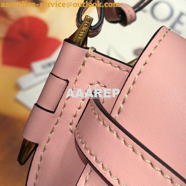 Replica Loewe Gate bumbag in Soft Calfskin 271922 Pink 7