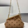 Replica Fendi 8BP129 Fendi First Small Beige raffia macrame bag Apricot 2