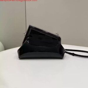 Replica Fendi 8BP129 Fendi First Small Black patent leather bag