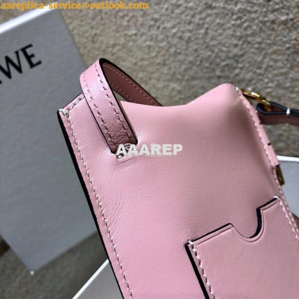 Replica Loewe Gate Pocket in Smooth Calfskin 18756 Pastel Pink 9