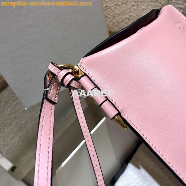 Replica Loewe Gate Pocket in Smooth Calfskin 18756 Pastel Pink 10