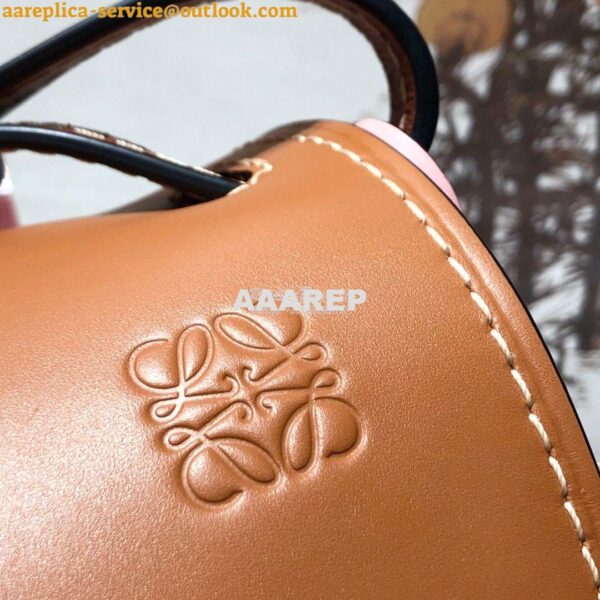 Replica Loewe Gate Small Bag 397511 Amber/Pink 5