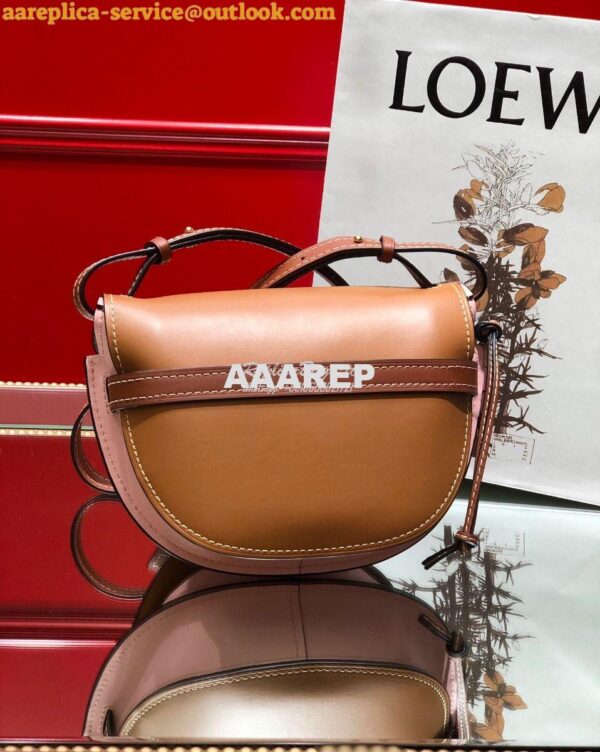 Replica Loewe Gate Small Bag 397511 Amber/Pink 10