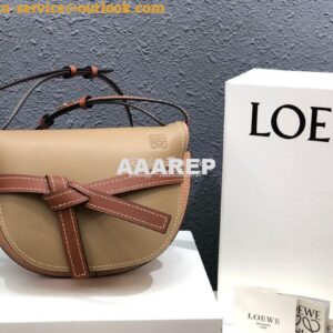 Replica Loewe Gate Small Bag 397511 Mocca/Powder