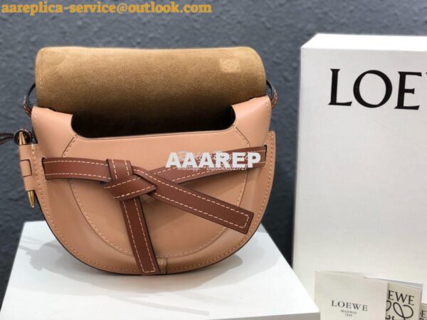 Replica Loewe Gate Small Bag 397511 Mocca/Powder 7