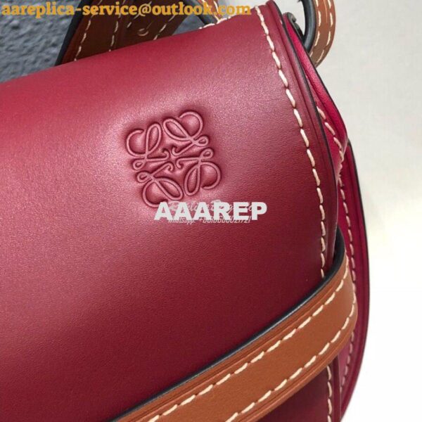 Replica Loewe Gate Small Bag 397511 Oxblood/ Wine 5