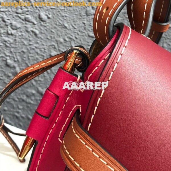 Replica Loewe Gate Small Bag 397511 Oxblood/ Wine 6