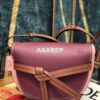 Replica Loewe Gate Small Bag 397511 Oxblood/Taupe 2