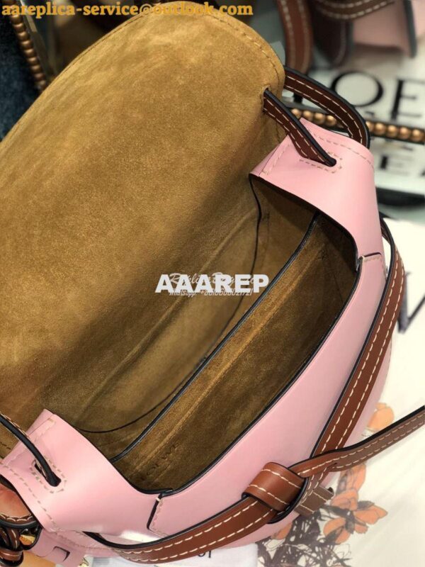 Replica Loewe Gate Small Bag 397511 Oxblood/Pink 9