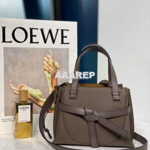 Replica Loewe Gate Top Handle Mini Bag 66042 Dark Taupe