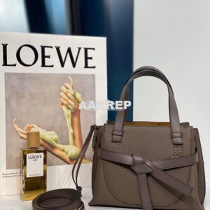 Replica Loewe Gate Top Handle Mini Bag 66042 Dark Taupe 2