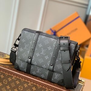 Replica Louis Vuitton TRUNK MESSENGER M45727 Monogram Eclipse canvas LV 2