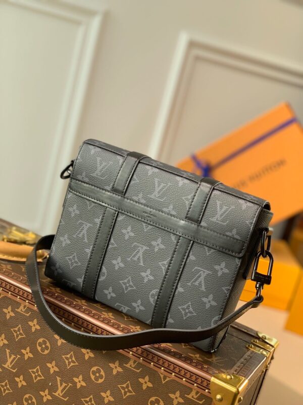 Replica Louis Vuitton TRUNK MESSENGER M45727 Monogram Eclipse canvas LV 5