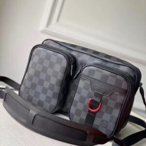 Replica Louis Vuitton Utility Messenger Damier Graphite N40280 BLV901 2