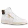 Replica Louis Vuitton Rivoli Sneaker Boots In White Monogram Leather 2