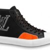 Replica Louis Vuitton Run Away Sneakers In Iridescent Monogram Textile