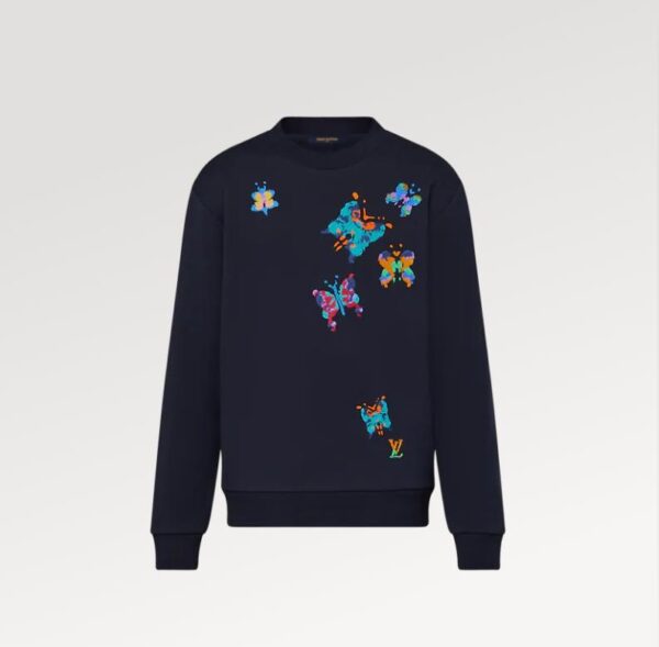 Replica Louis Vuitton LV LV BUTTERFLIES CREWNECK SWEATSHIRT 1AATBM 3