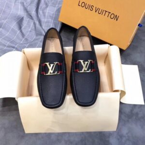 Replica Louis Vuitton Monte Carlo Mocassin In Black Leather 2