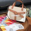 Replica Loewe Gate Top Handle Mini Bag 66042 in Natural Calfskin Dune/