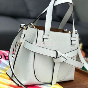 Replica Loewe Gate Top Handle Mini Bag 66042 Kaolin 2