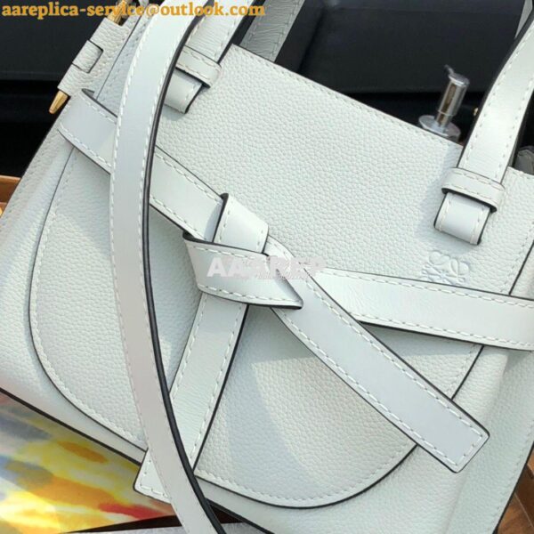 Replica Loewe Gate Top Handle Mini Bag 66042 Kaolin 5