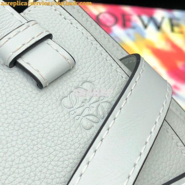 Replica Loewe Gate Top Handle Mini Bag 66042 Kaolin 6