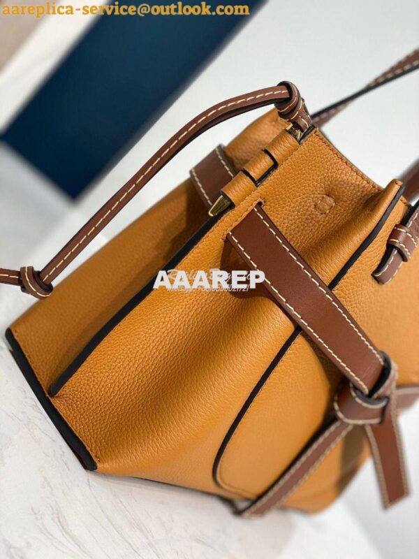 Replica Loewe Gate Top Handle Mini Bag 66042 Light Caramel 7