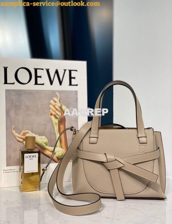 Replica Loewe Gate Top Handle Mini Bag 66042 Light Oat 3