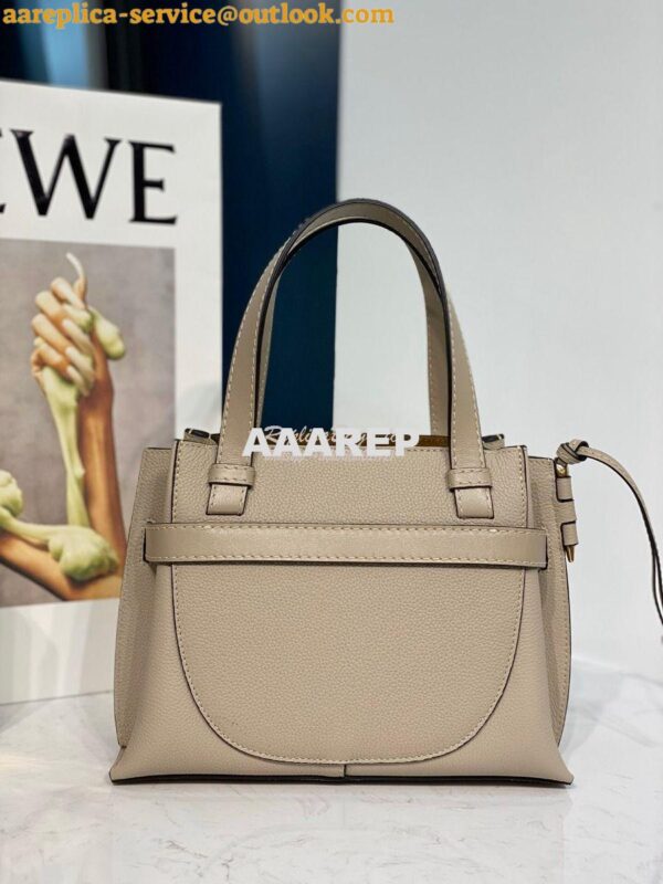 Replica Loewe Gate Top Handle Mini Bag 66042 Light Oat 8