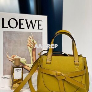 Replica Loewe Gate Top Handle Mini Bag 66042 Ochre