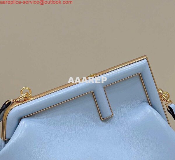 Replica Fendi 8BP129 First Small Fuchsia leather bag 80018M Light Blue 6