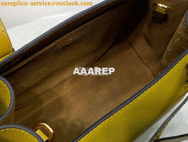 Replica Loewe Gate Top Handle Mini Bag 66042 Ochre 9