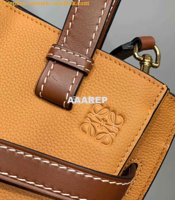 Replica Loewe Gate Top Handle Small Bag 66053 Light Caramel/Pecan 7