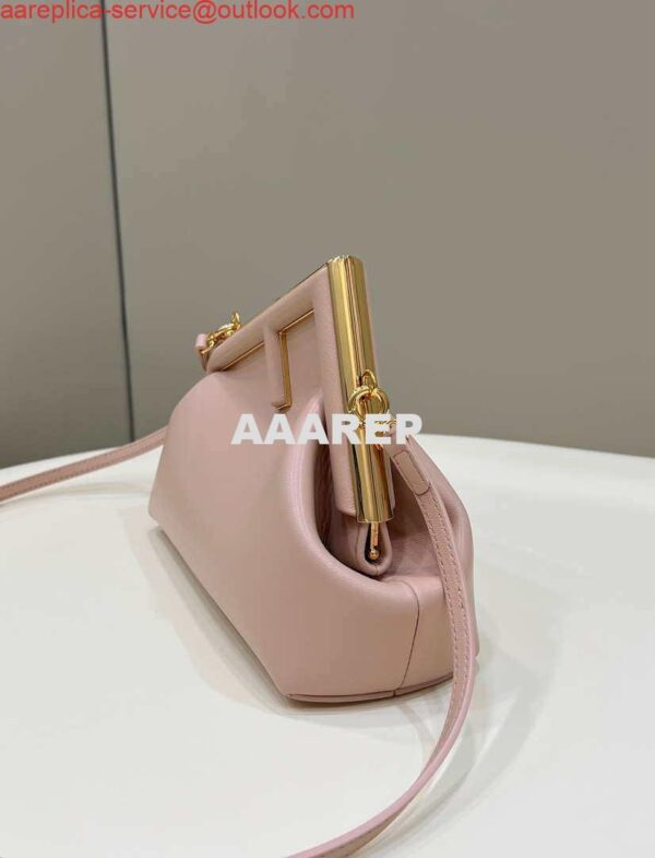 Replica Fendi 8BP129 First Small Fuchsia leather bag 80018M Pink 5