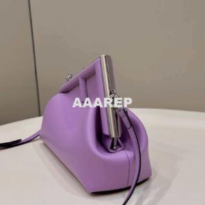 Replica Fendi 8BP129 First Small Fuchsia leather bag 80018M Purple 2