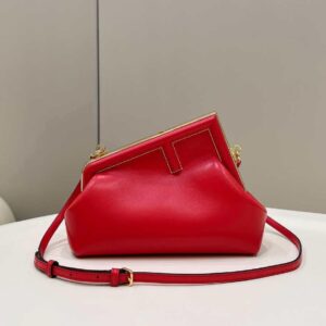 Replica Fendi 8BP129 First Small Fuchsia leather bag 80018M Red