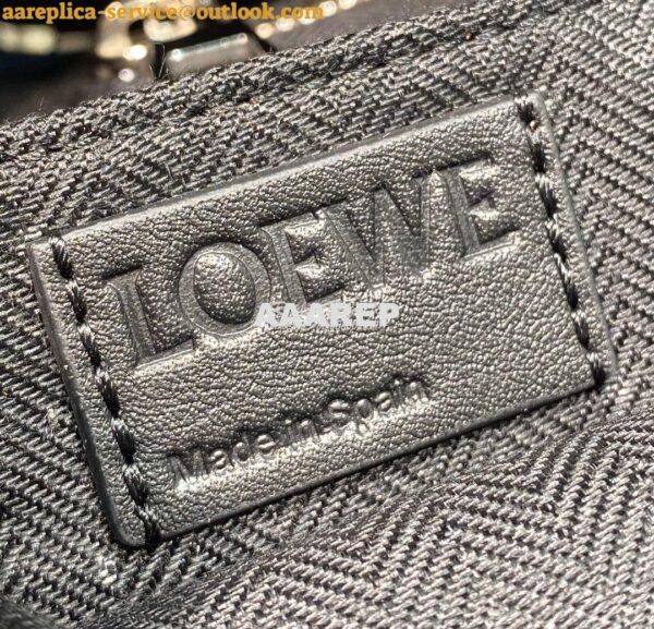 Replica Loewe Goya Backpack in Grained Calfskin 66009 Indigo 10