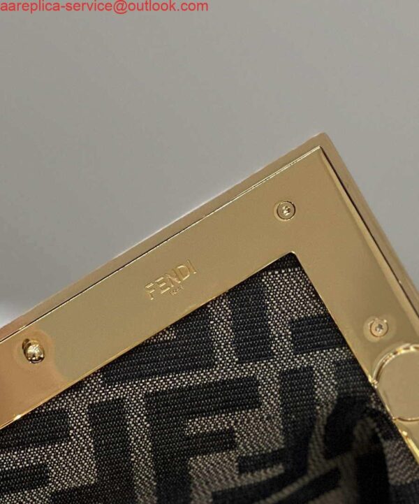 Replica Fendi 8BP129 First Small Gold laminated leather bag 80018M 7