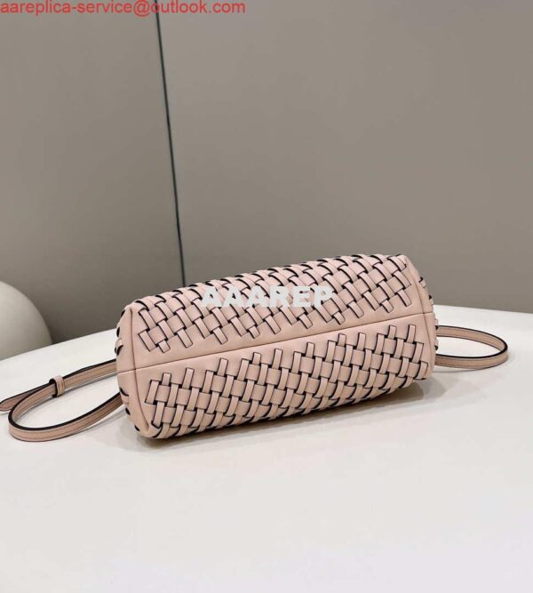 Replica Fendi 8BP129 First Small Pink braided leather bag 80103 6