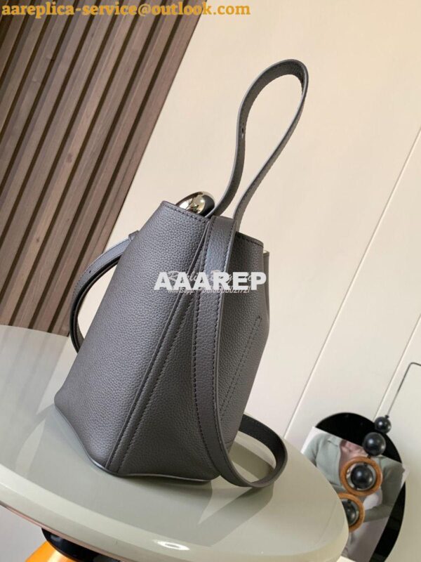 Replica Loewe Mini Pebble Bucket Bag In soft grained calfskin 973543 A 7