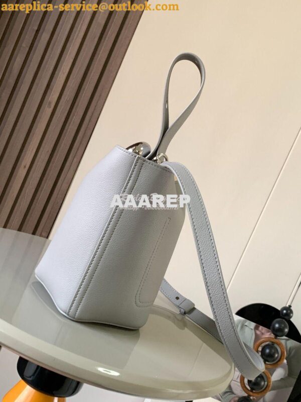 Replica Loewe Mini Pebble Bucket Bag In soft grained calfskin 973543 P 6