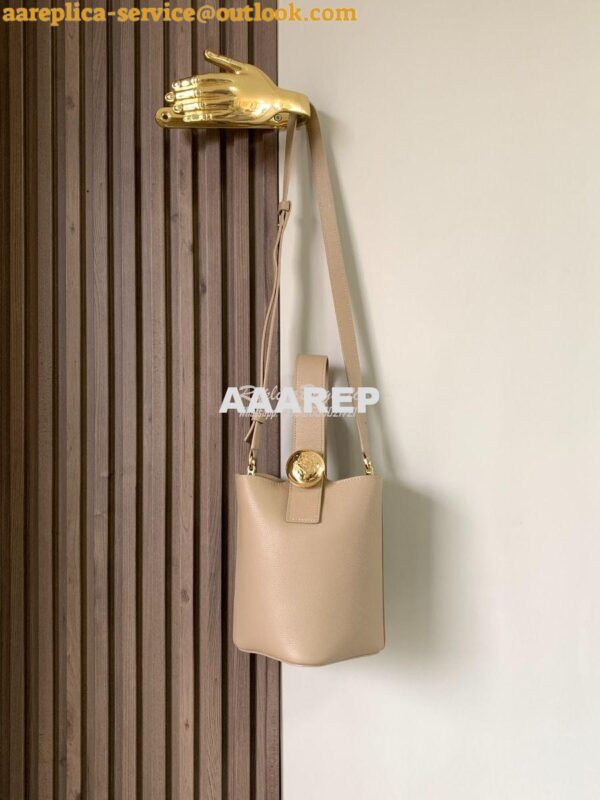 Replica Loewe Mini Pebble Bucket Bag In soft grained calfskin 973543 S 5