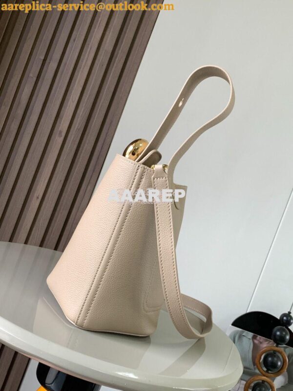 Replica Loewe Mini Pebble Bucket Bag In soft grained calfskin 973543 S 7