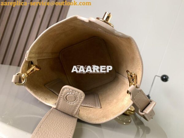 Replica Loewe Mini Pebble Bucket Bag In soft grained calfskin 973543 S 8