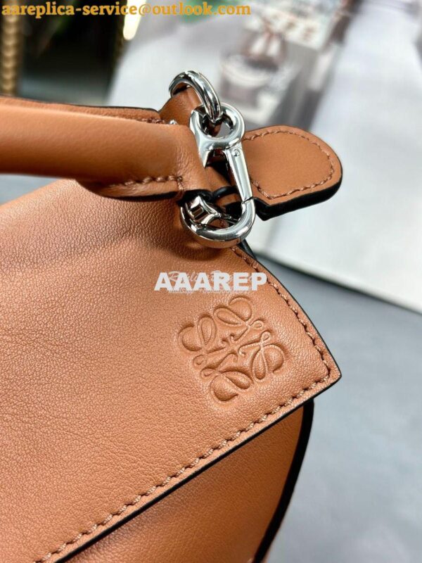 Replica Loewe Mini Puzzle bag in classic calfskin A510P88 Tan 7